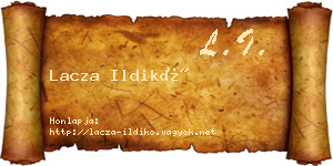Lacza Ildikó névjegykártya